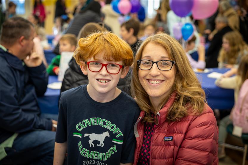 Students enjoy pastries with their parents